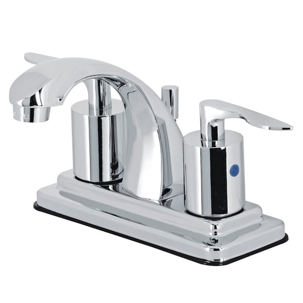 Kingston Brass KB4641SVL 4-Inch Centerset Bathroom Faucet with Retail Pop-Up, Polished Chrome KB4641SVL - main